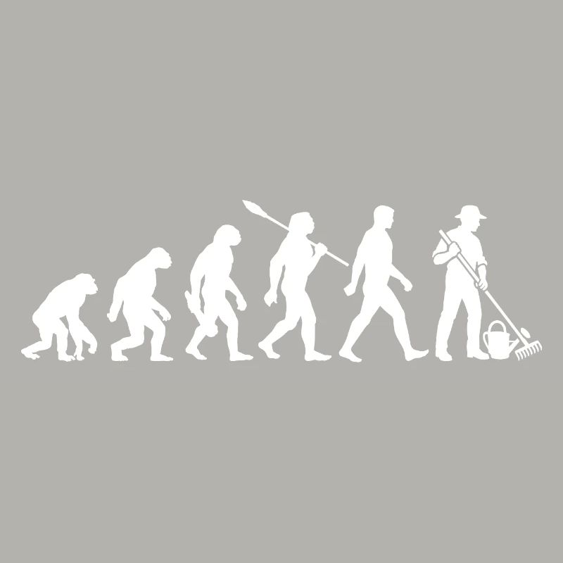 Evolution - Gärtner - Garten - Gartenarbeit