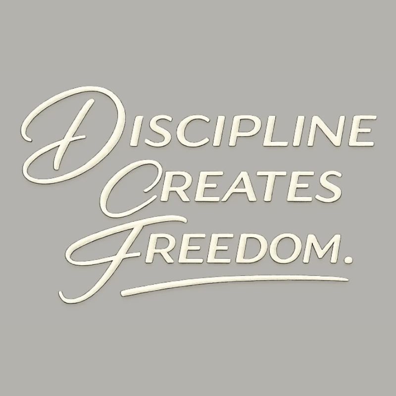 Discipline Creates Freedom Script