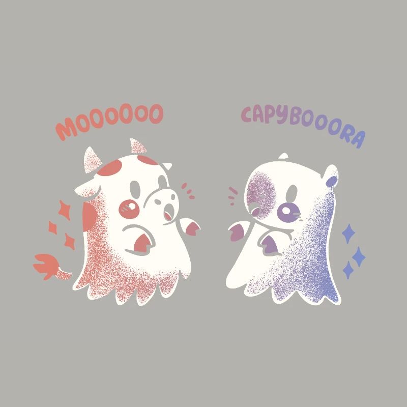 Spooky Capy und Kuh