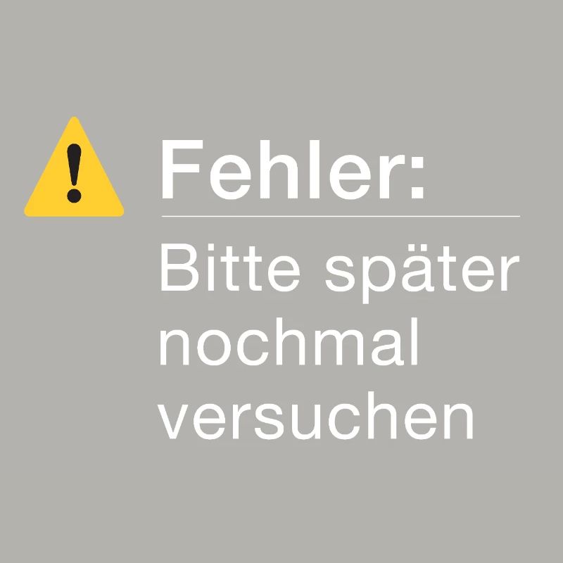 Fehler: Bitte noch einmal versuchen Informatik