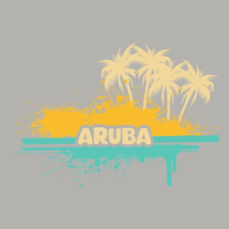 Aruba as palm trees