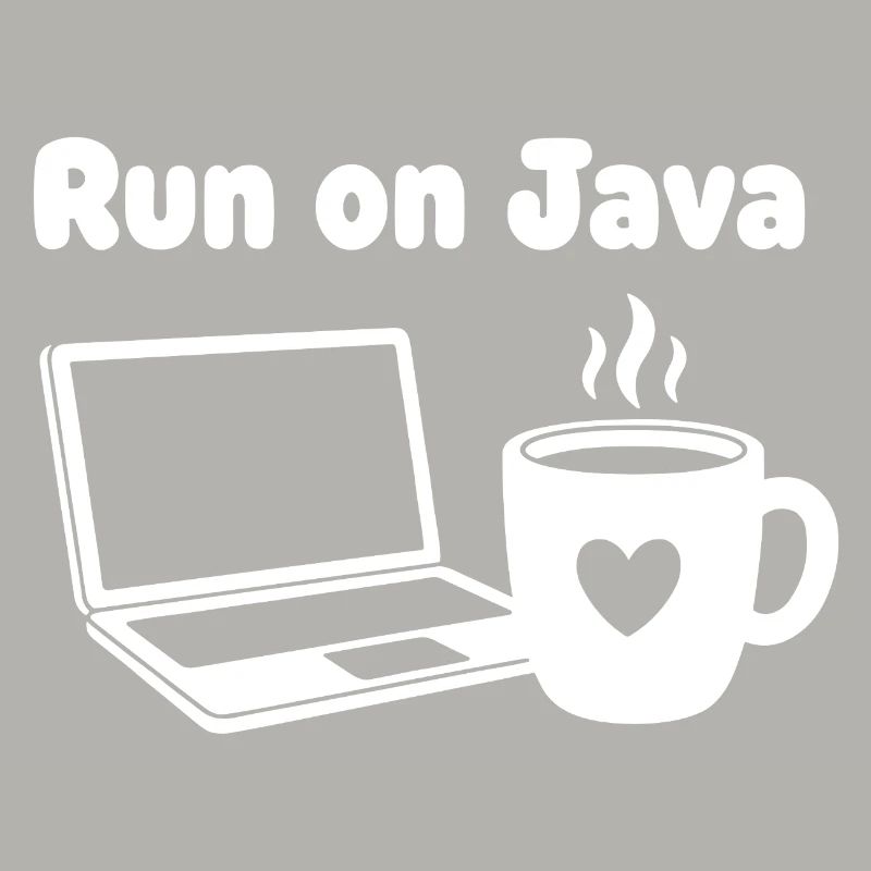 Java Run Cafe Laptop Heart