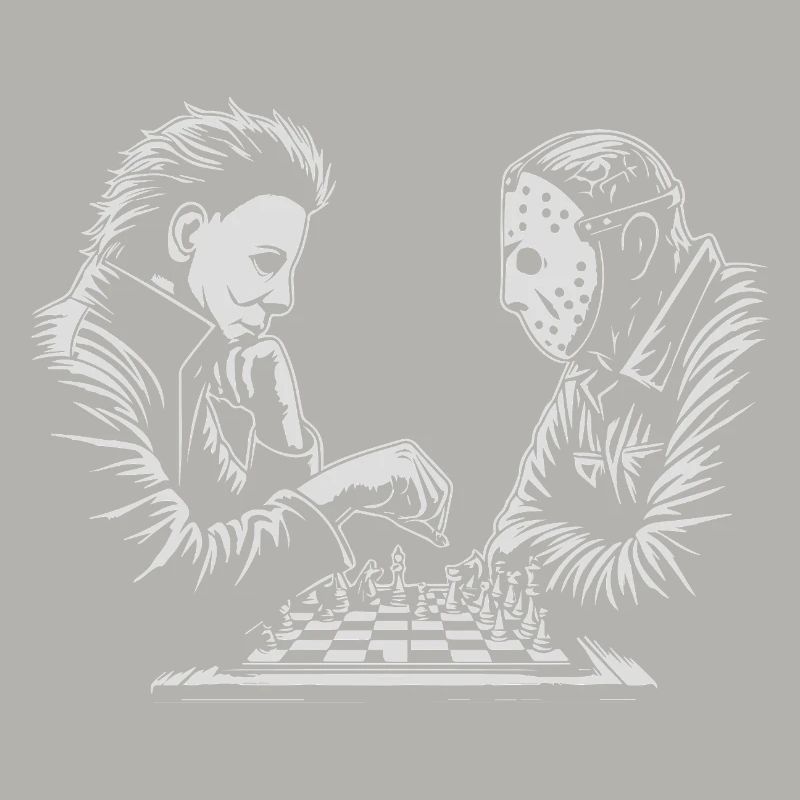 Illustration de match d’échecs étrange