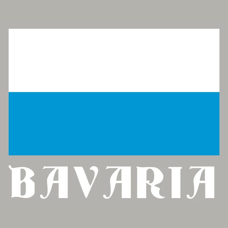 Drapeau de la Bavière avec texte gothique