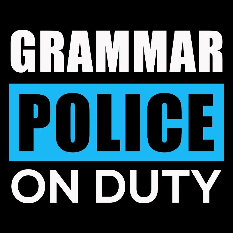 Grammatikpolizei im Einsatz
