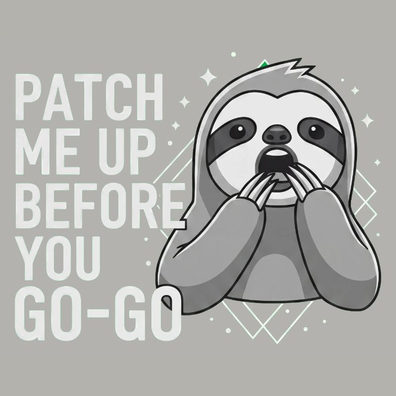 Patch Me Up Cyber Security Sloth
