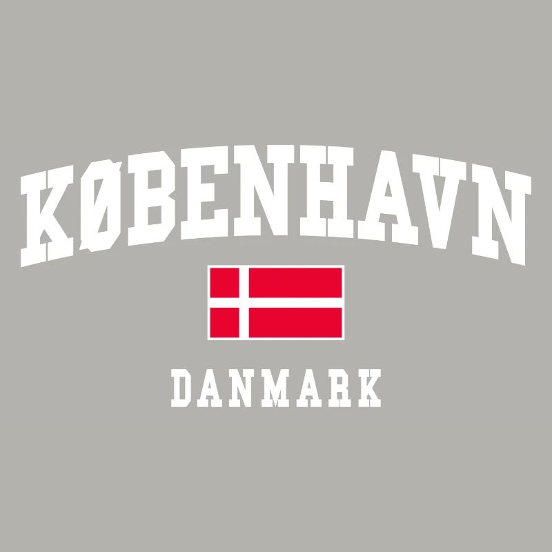 Dänemark Flagge mit kräftiger Schriftbogen