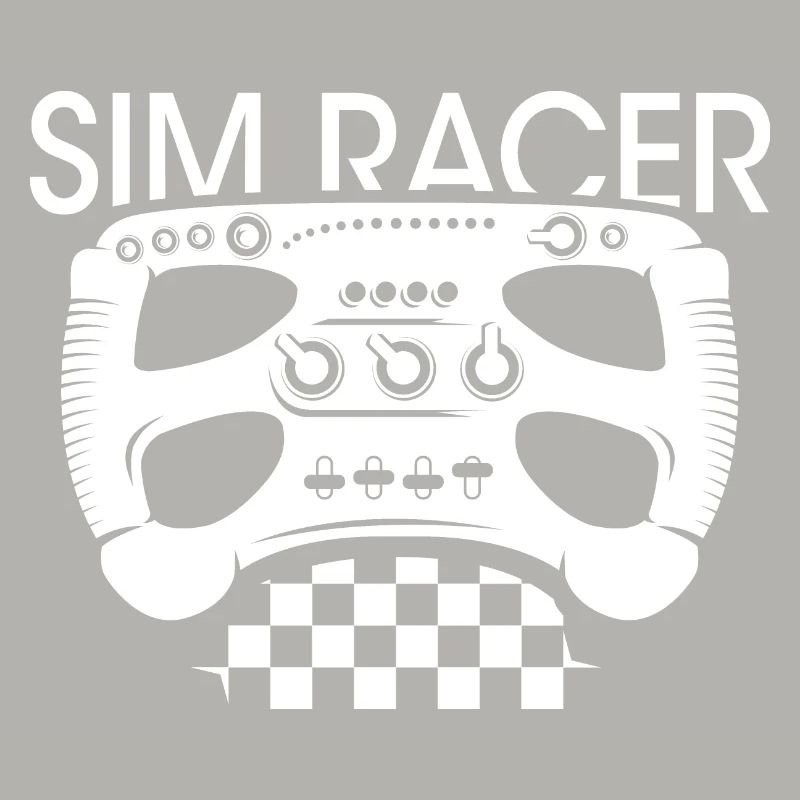Simracer Volant Drapeau à damier jeu Formule Racing