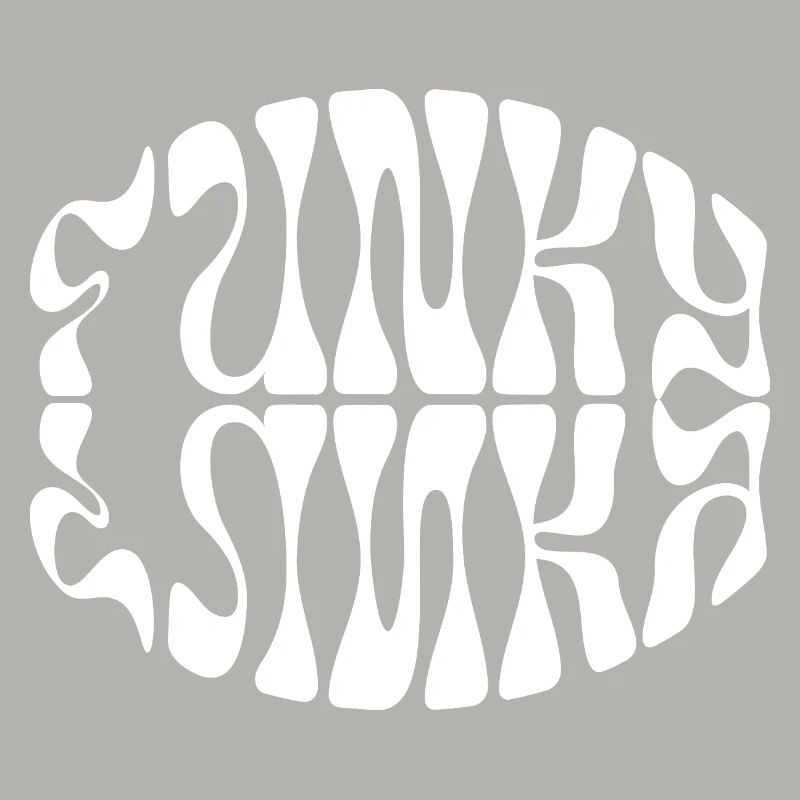 Conception typographique de musique funky
