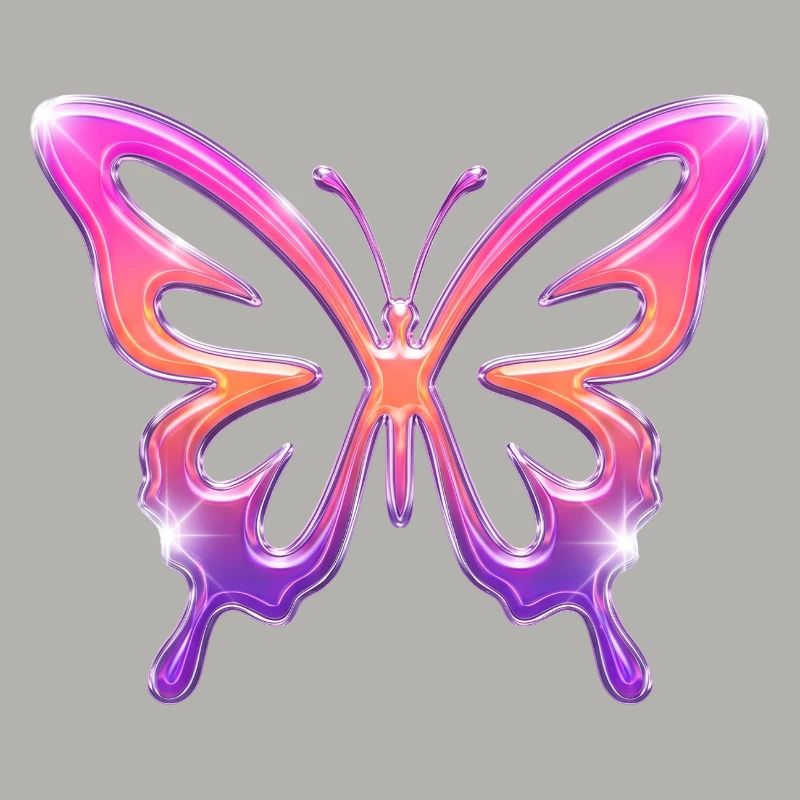 Neon-Schmetterling Gradient