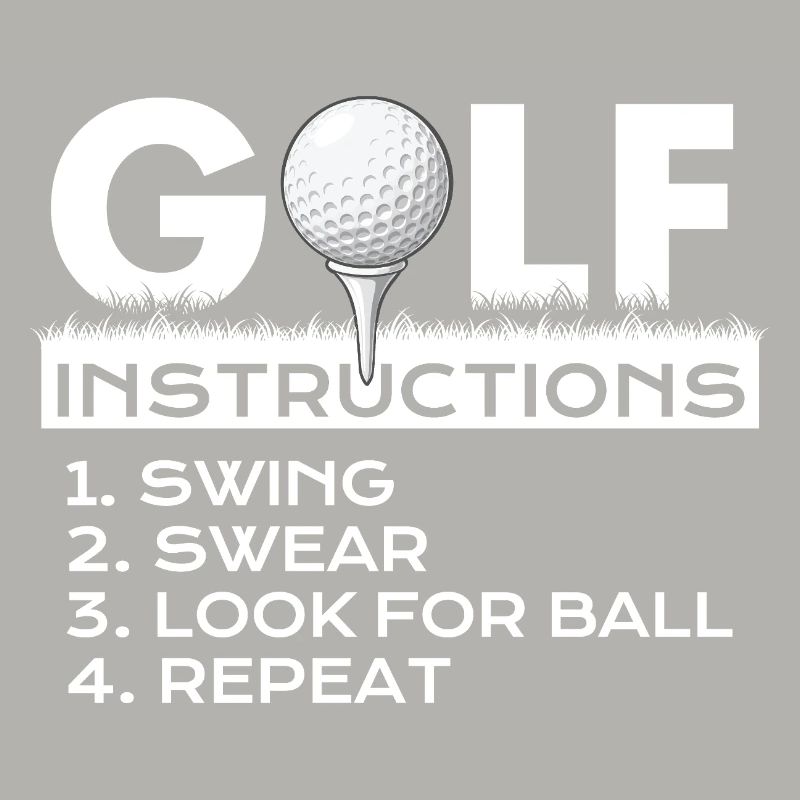 Instructions de golf Jurons de swing Répéter l’humour
