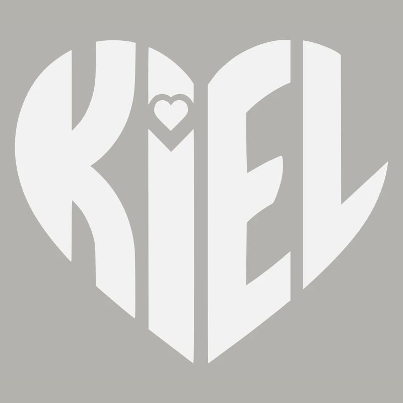 Typographie du cœur de Kiel