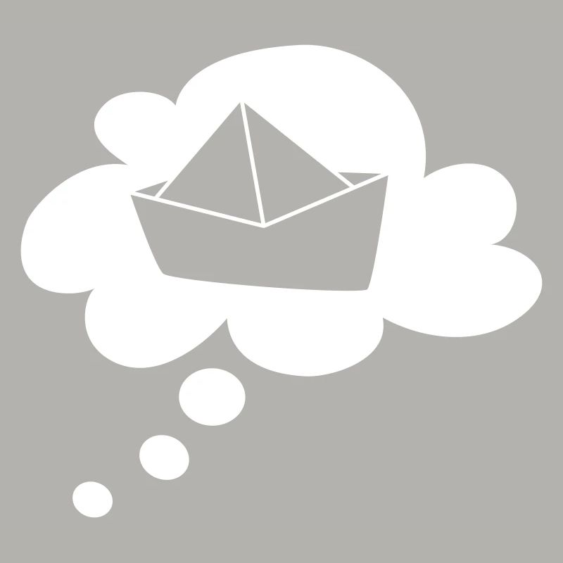 Paper Boat Cloud Thought Bubble Speech Bubble Holiday