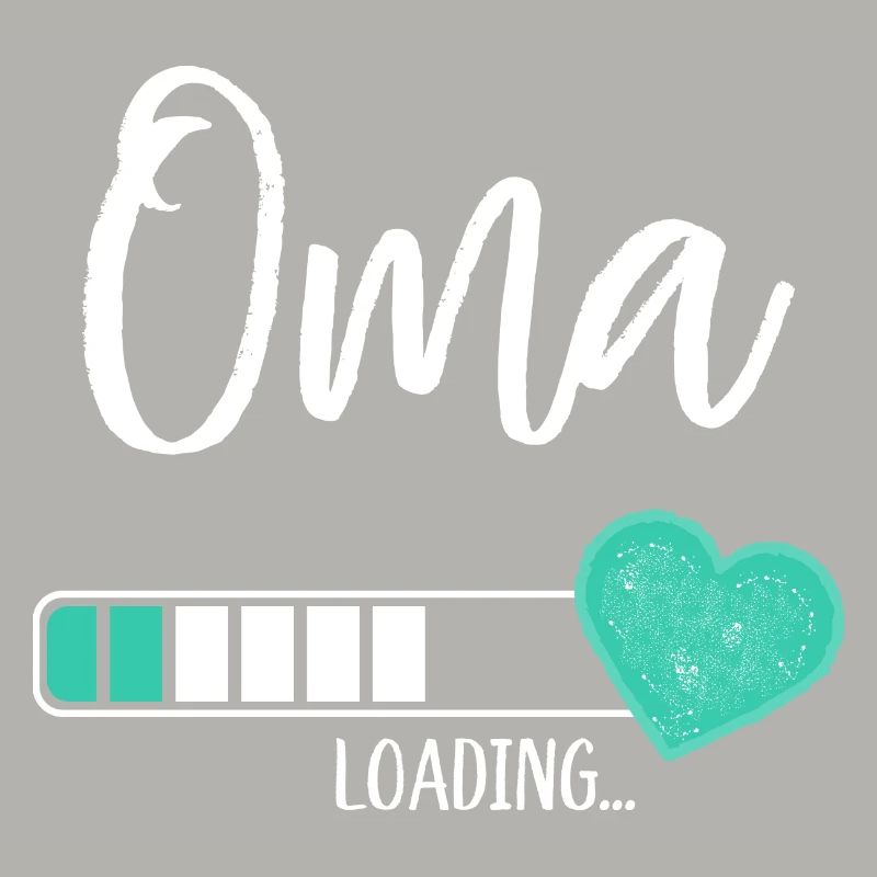Oma Loading Herz Enkel Junge Werdende Großmutter
