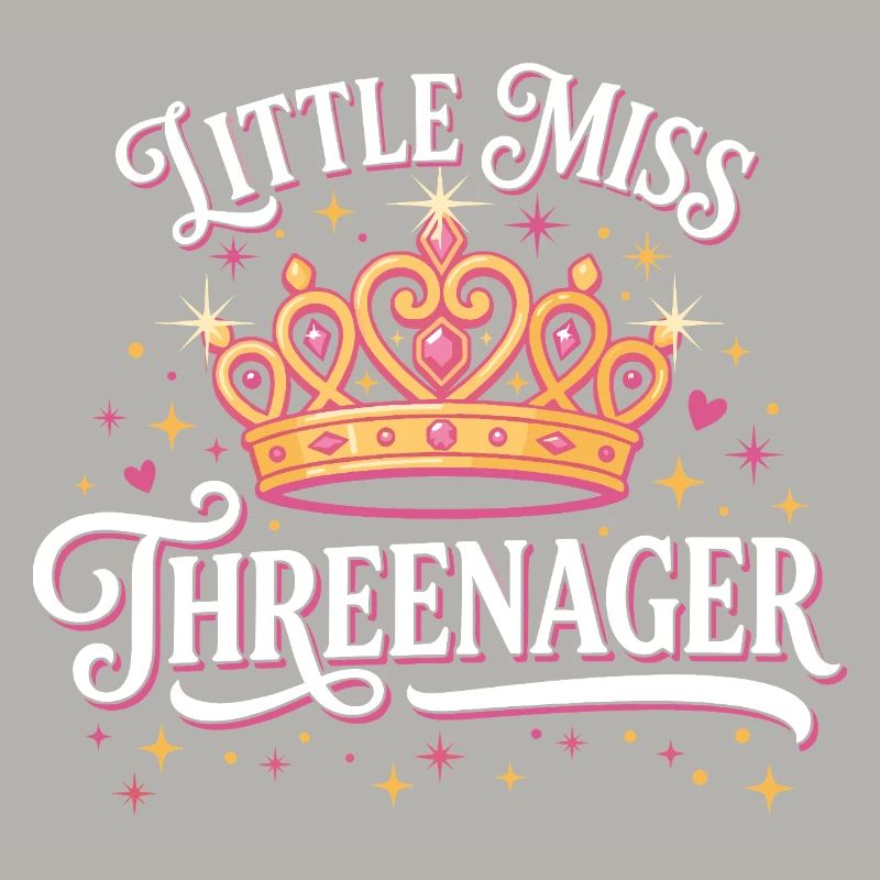 Threenager 3e anniversaire 3 ans Filles