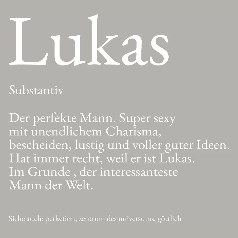 Explication du dictionnaire Lukas Prénom Lukas