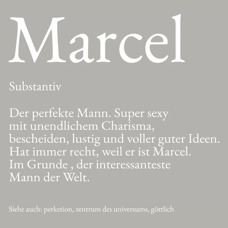 Explication du dictionnaire Marcel Prénom Marcel