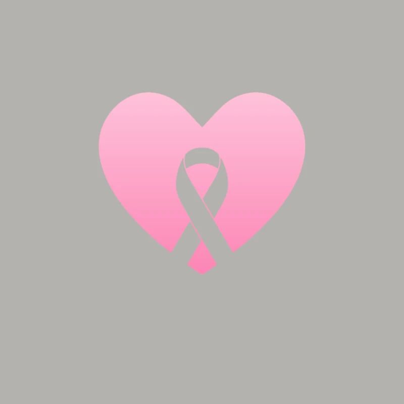 Coeur rose avec arc de conscience