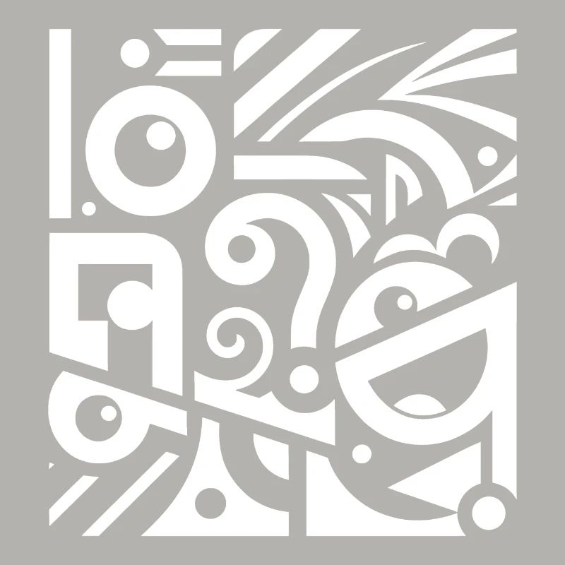Black and White Swirl Pattern