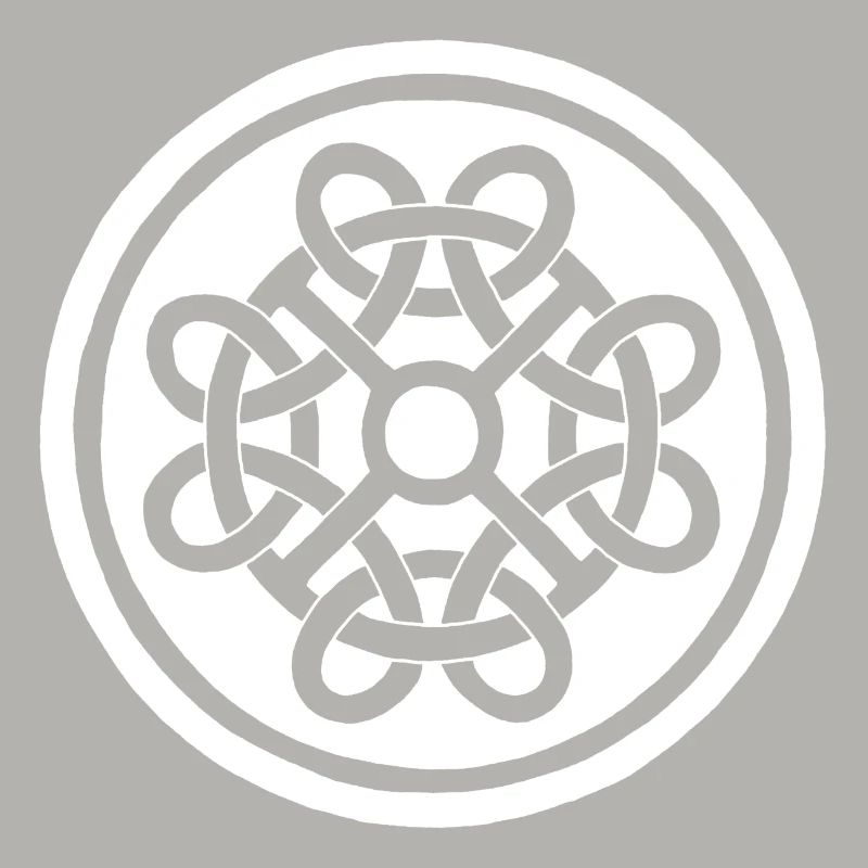 Fleur celte et talisman blanc