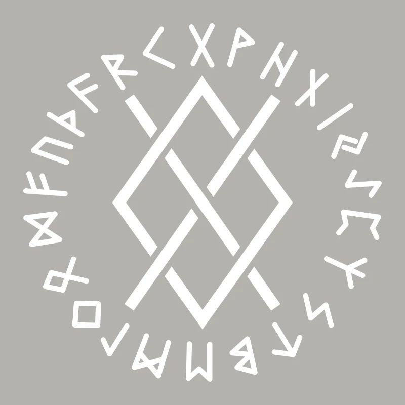 Gungnir-Runen weiß