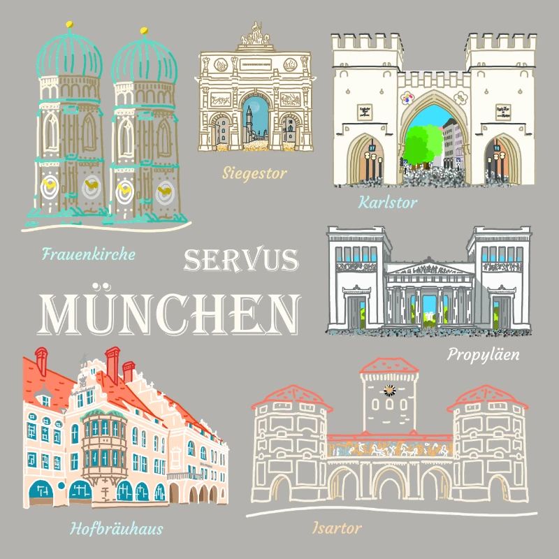 Munich, Dessin à la main, Bavière