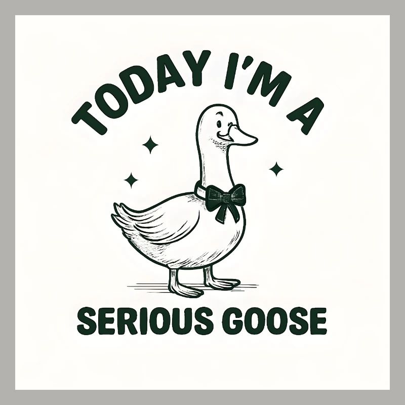 Ernsthafte Gans