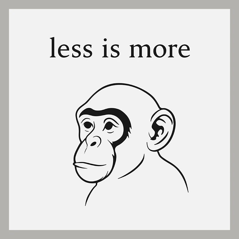 Minimalist monkey motivation