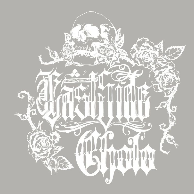 Skull Rose Gothic Design