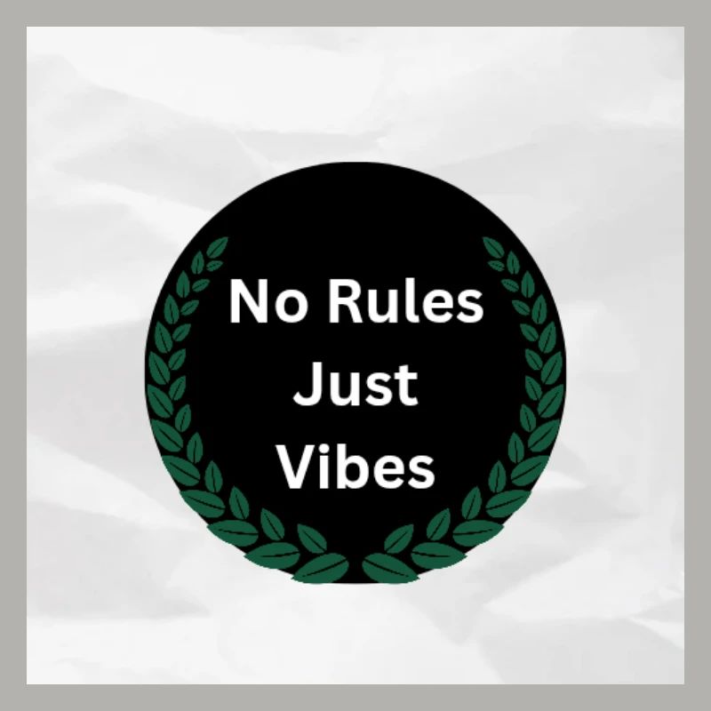 No Rules just vibes 