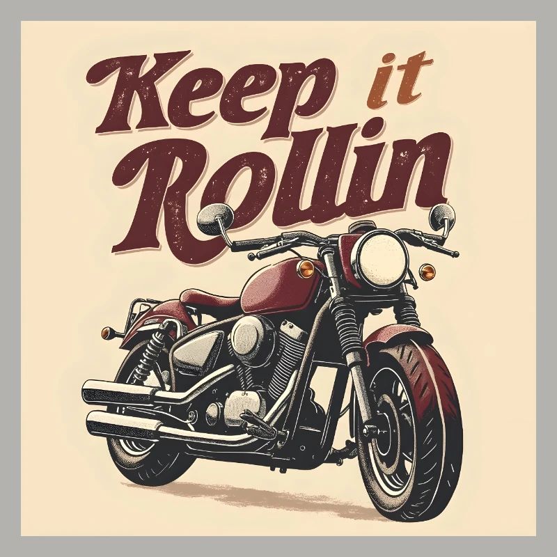 Keep it Rollin' – Typographie minimaliste