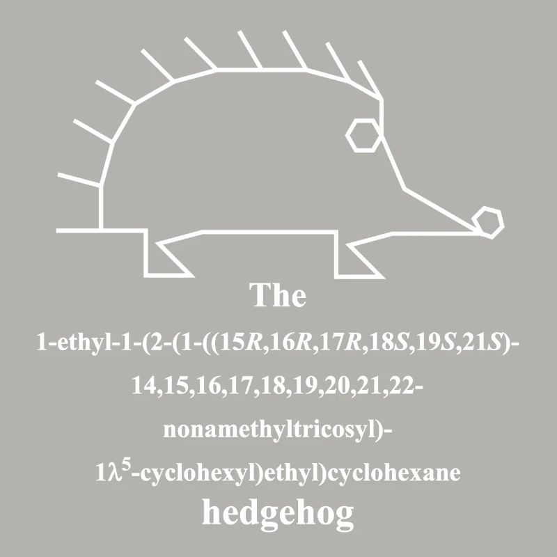Molécule de hérisson - Nomenclature IUPAC Blague -w