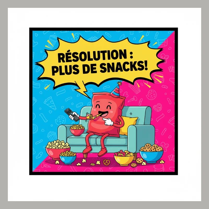 Fête de Snacks Dessin Popcorn
