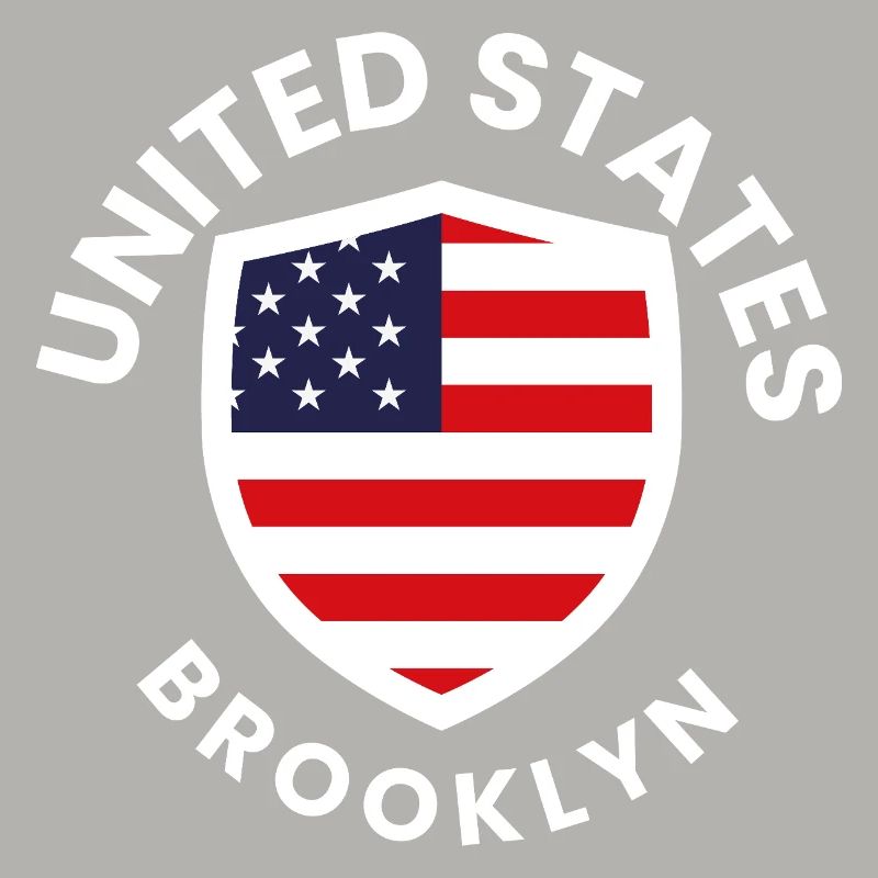 Brooklyn USA Shield avec drapeau