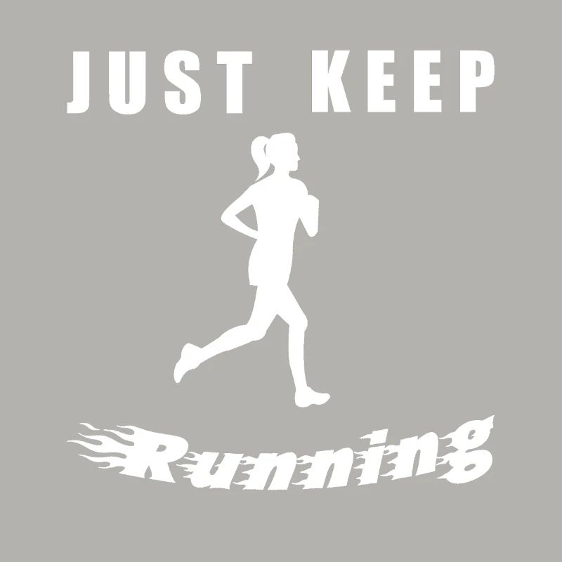 Continue simplement de courir – Silhouette de coureur