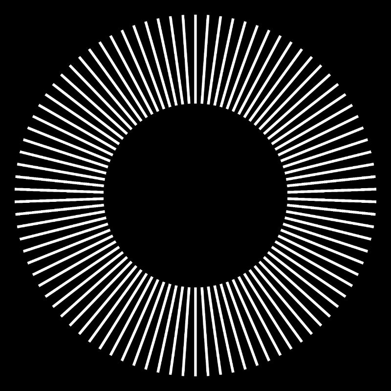 Geometric Sunburst Ring Pattern