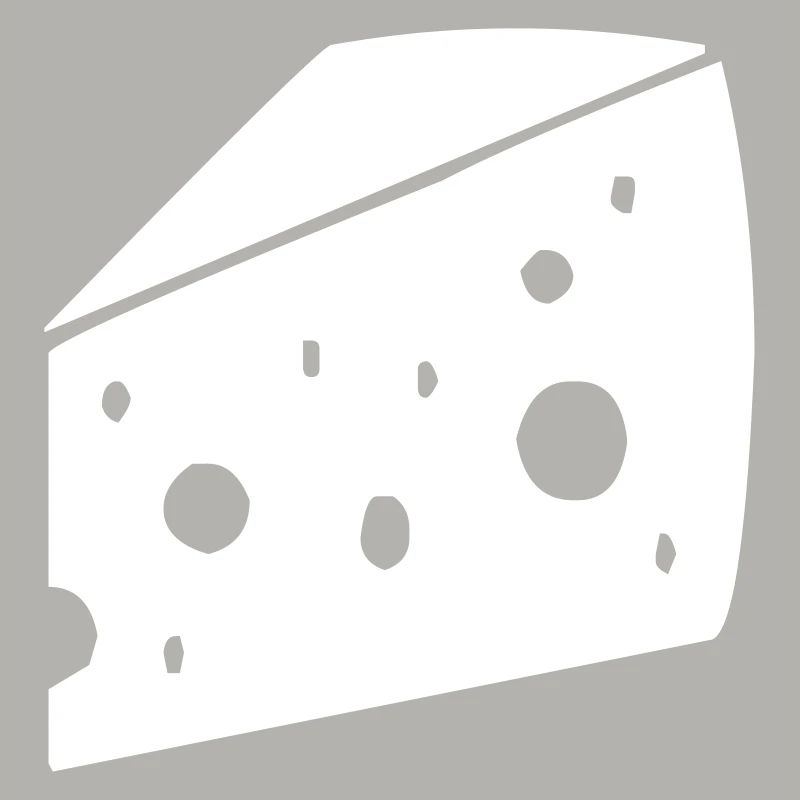 großes Stück Käse mit Löchern