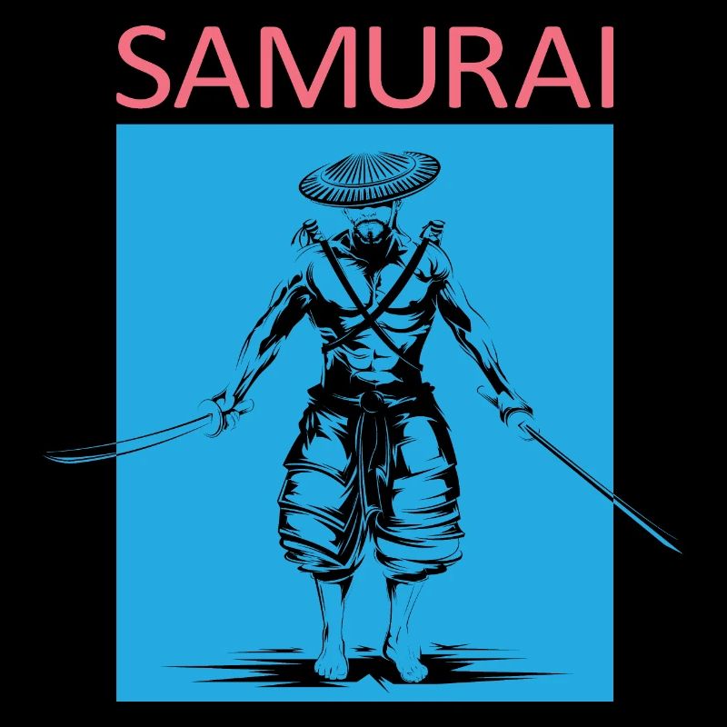 Symbole de samouraï Icône du logo Illustration Graphique