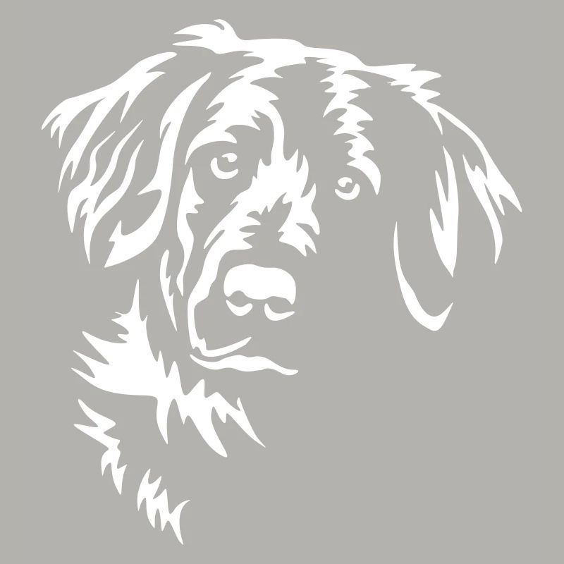 Flat-coated Retriever Head "Black Edition"