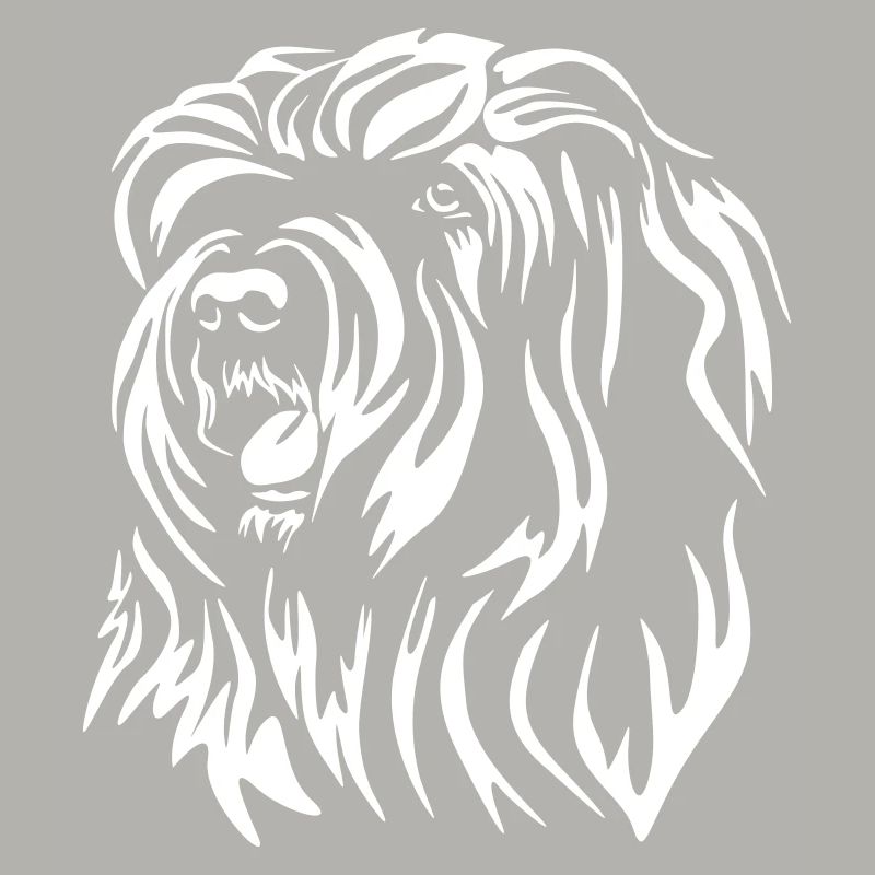 Bearded Collie Head "Black Edition"