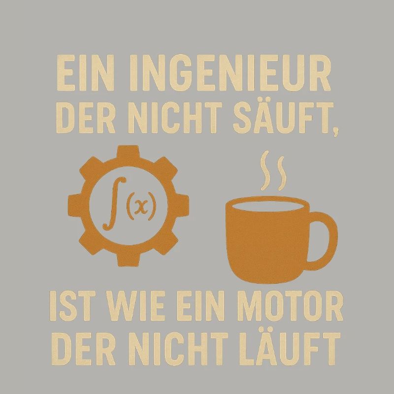 Ingenieur Humor Kaffee Motor