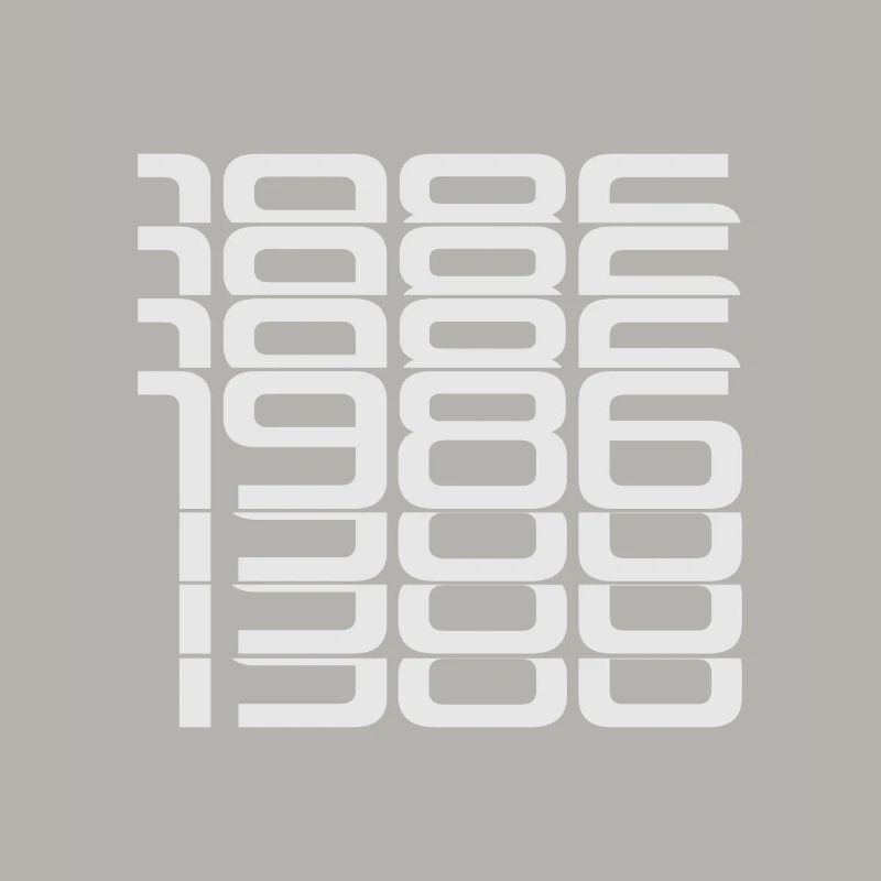 1986 Stack Digits Pattern