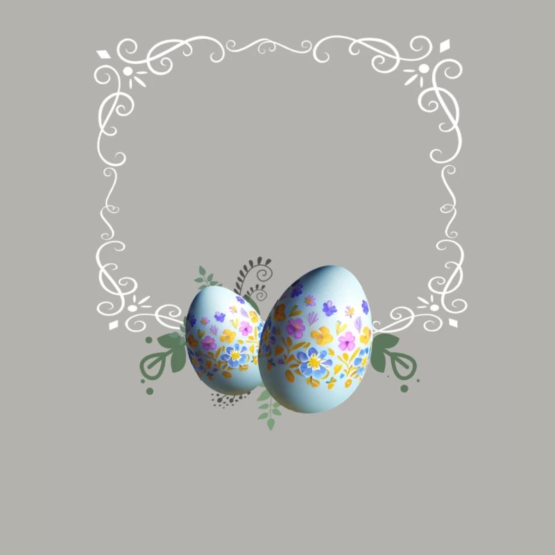 Festive Easter Egg Picture Frame