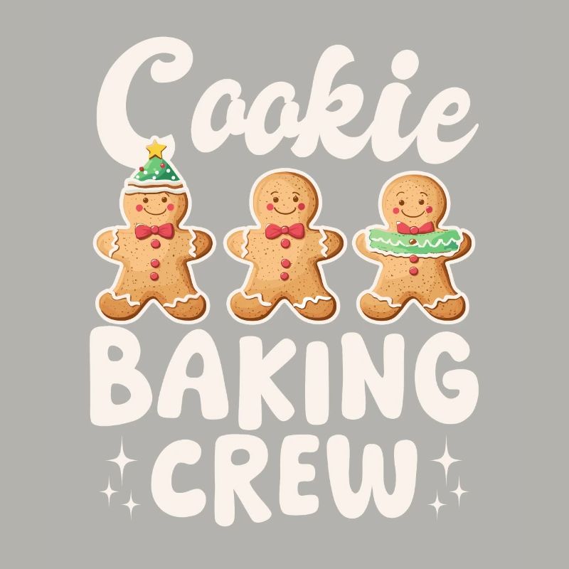 Funny Christmas Gingerbread Cookie Baking Crew