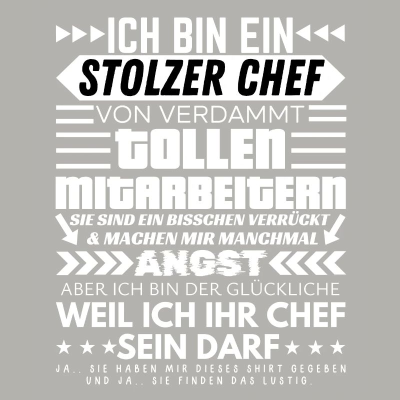 Stolzer Chef Von Verdammt Tollen Mitarbeitern