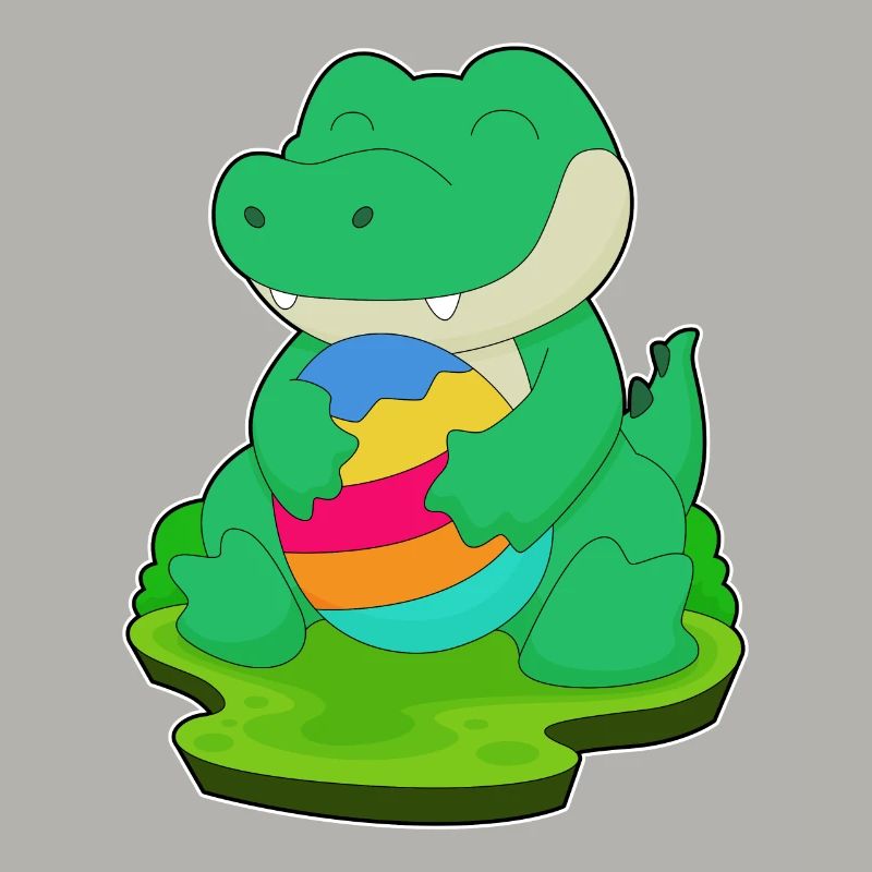 Crocodile Easter Easter Egg