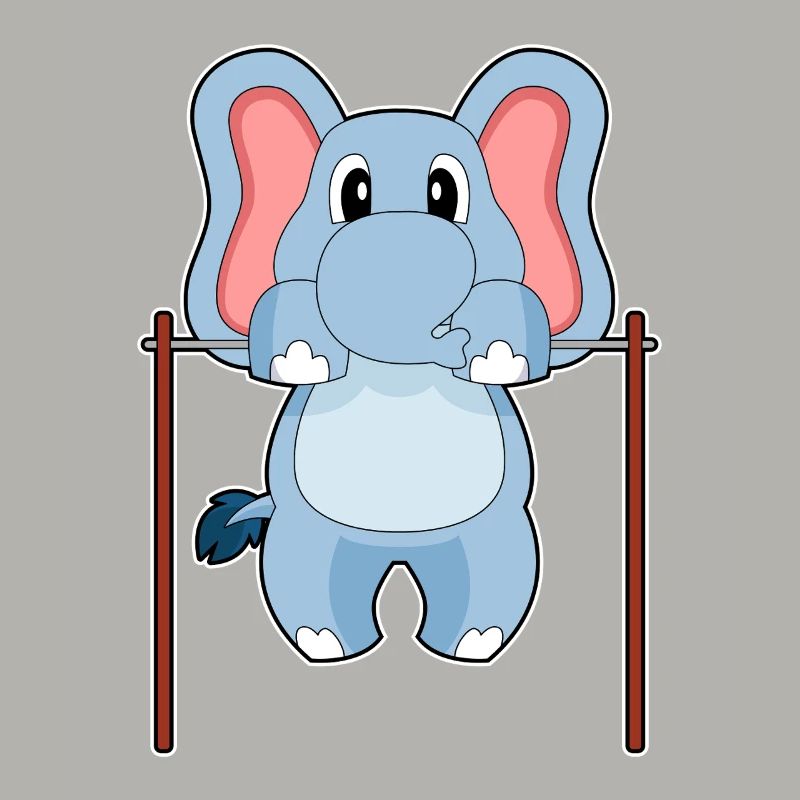 Elephant Bodybuilder Pull-ups Bodybuilding