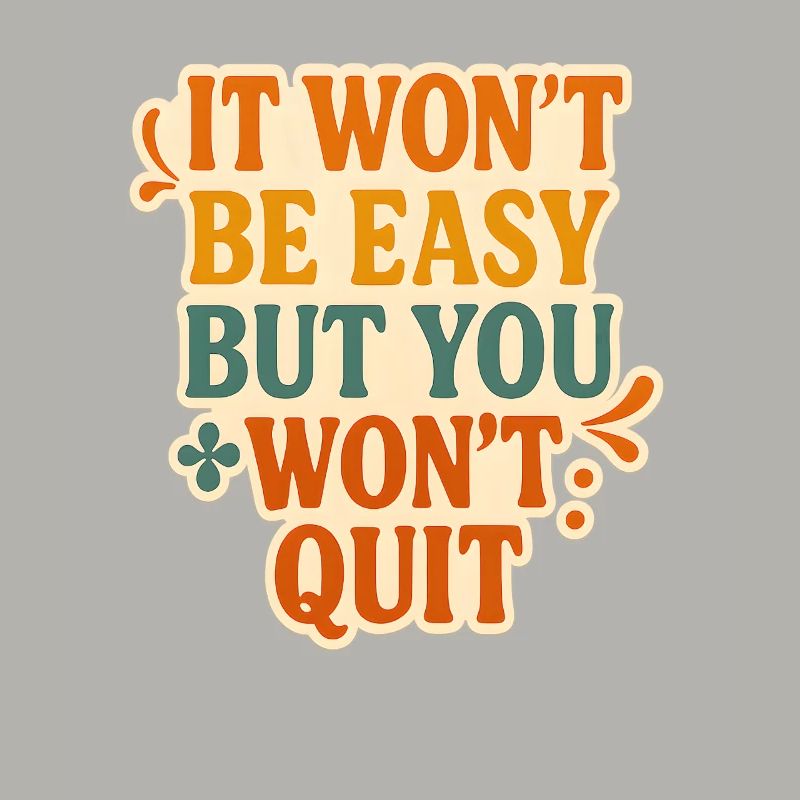 Conception typographique de motivation persistante