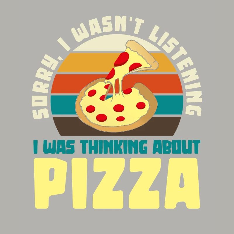 Pizza Träumer Retro Motiv