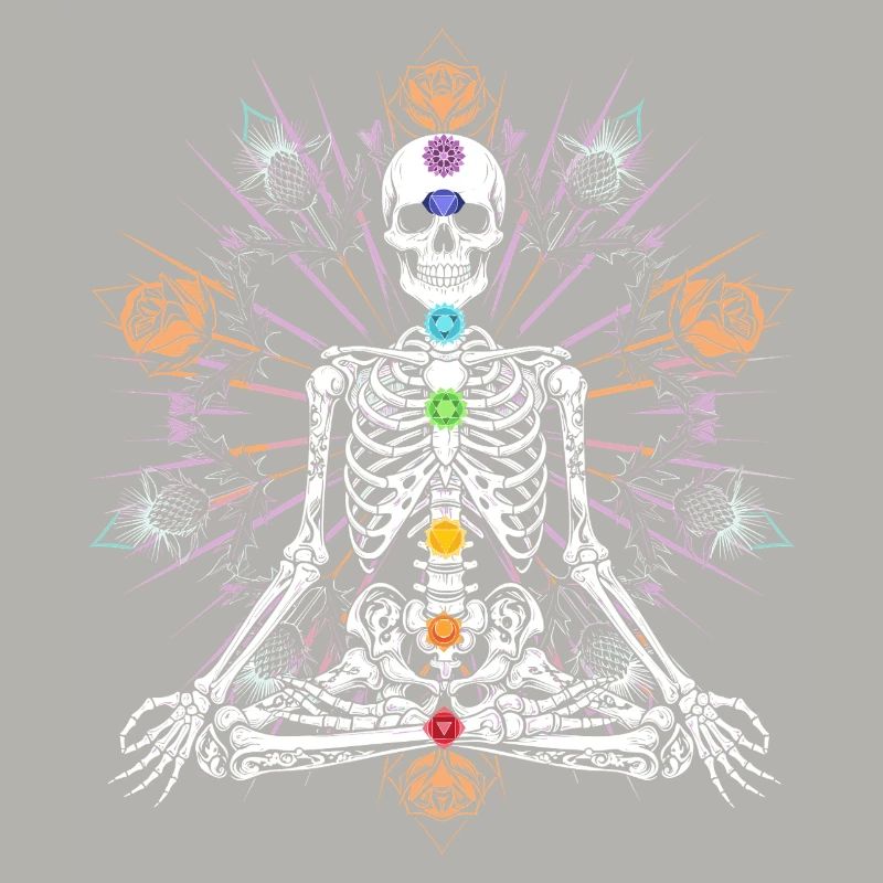 Skeleton Chakra Gothic Meditation
